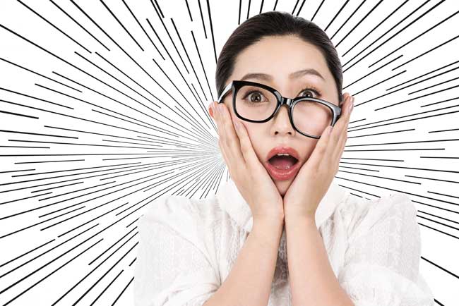 donna giapponese sorpresa